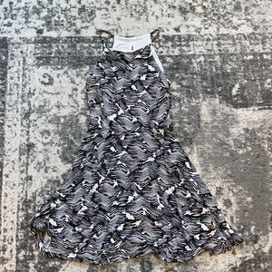 Skater Dress Black and White